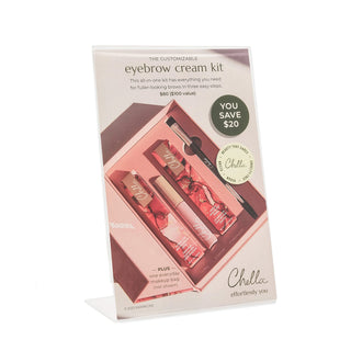 shelf talker: eyebrow cream kit - 550016C