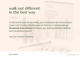 brow check in card 5"x7" customize laminated 10pk - 550019B